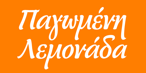 Card displaying PF Mediterra typeface in various styles