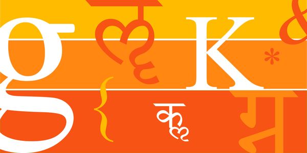 Card displaying Kokila typeface in various styles