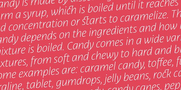 Card displaying Libertad typeface in various styles