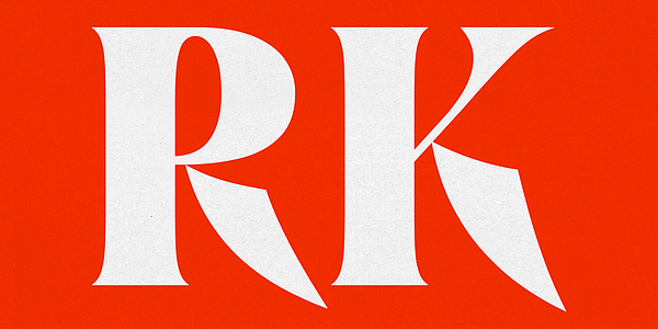 Card displaying Brillante Variable typeface in various styles