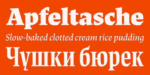 Card displaying JAF Lapture typeface in various styles