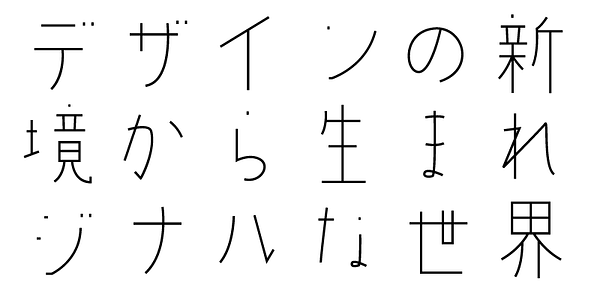 Card displaying AB Anzu R typeface in various styles