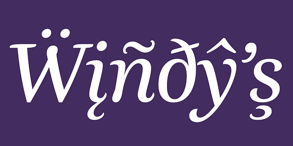 Card displaying Buendia typeface in various styles