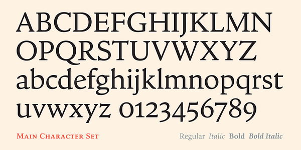 Card displaying Goodchild Pro typeface in various styles