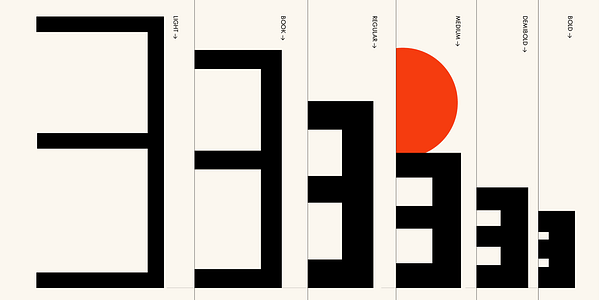 Card displaying Futura®100 Latin Extended typeface in various styles