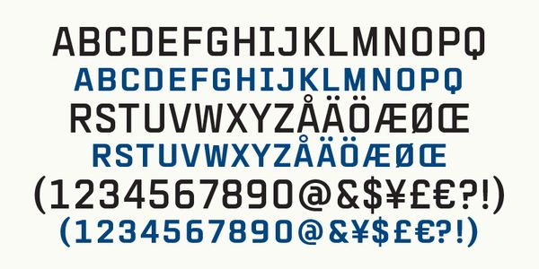 Card displaying Tassista typeface in various styles