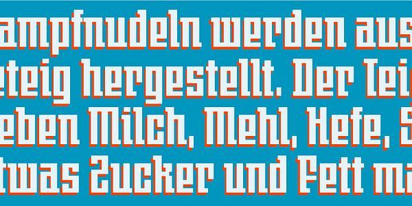 Card displaying JAF Johannes typeface in various styles