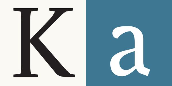 Card displaying Delicato typeface in various styles