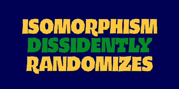 Card displaying Hit typeface in various styles