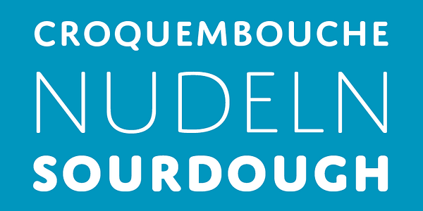 Card displaying JAF Domus Titling typeface in various styles
