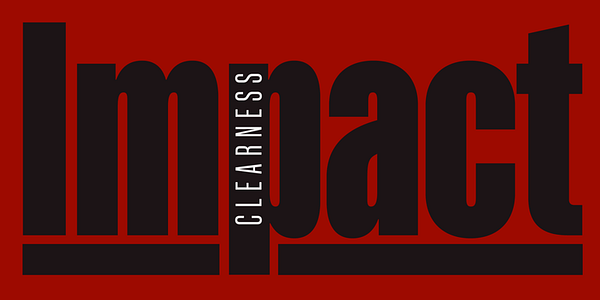 Card displaying Kaneda Gothic typeface in various styles