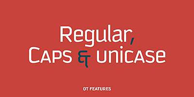 Card displaying Kautiva typeface in various styles