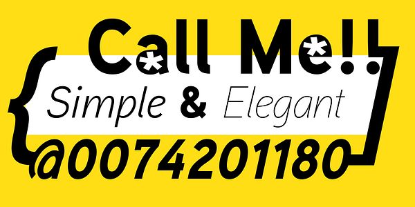 Card displaying Aaux Next typeface in various styles