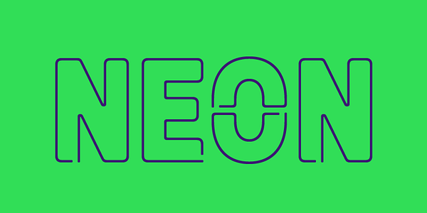 Card displaying Ohm typeface in various styles