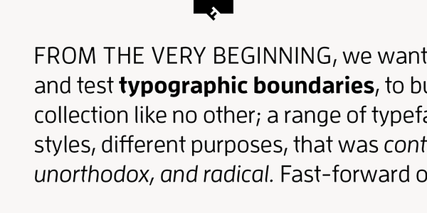 Card displaying FF Enzo typeface in various styles