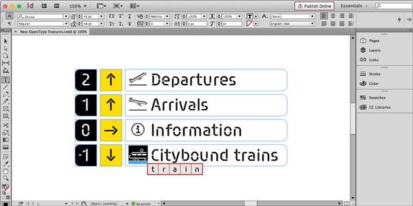 Card displaying Siruca typeface in various styles