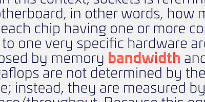 Card displaying Univia Pro typeface in various styles