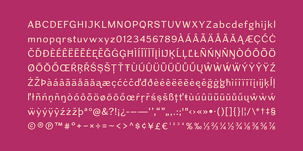 Card displaying Cardigan typeface in various styles