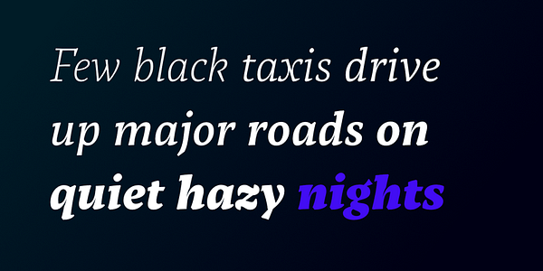 Card displaying Tzimmes typeface in various styles