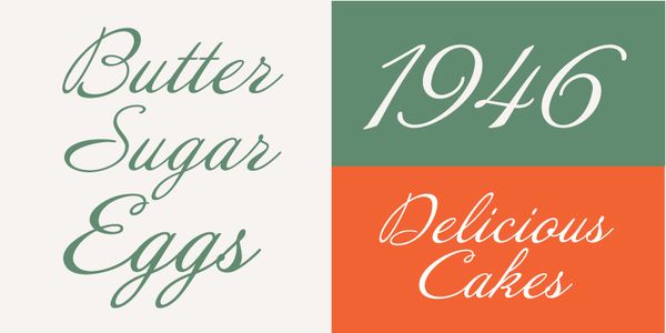 Card displaying Annabelle JF typeface in various styles