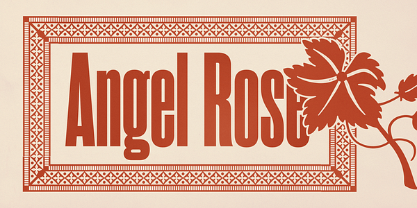 Card displaying Rama Gothic typeface in various styles