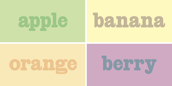 Card displaying HWT Slab typeface in various styles