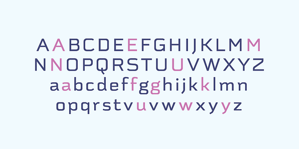 Card displaying Schwager Sans typeface in various styles