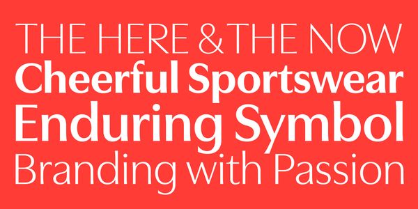 Card displaying Utile Display typeface in various styles