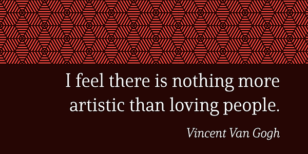 Card displaying Solitas Serif typeface in various styles