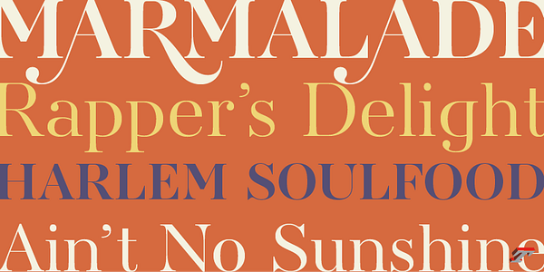 Card displaying AW Conqueror Didot typeface in various styles