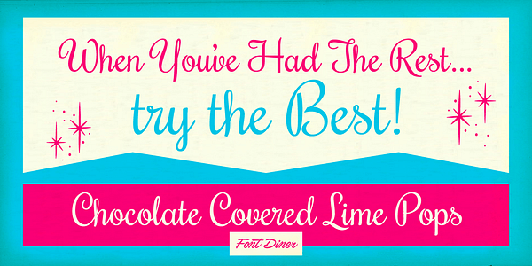 Card displaying Rochester Pro typeface in various styles