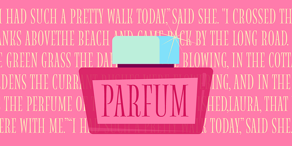 Card displaying MVB Magnolia typeface in various styles