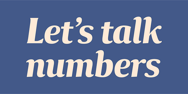 Card displaying Collier typeface in various styles