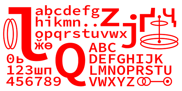 Card displaying Source Code typeface in various styles