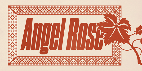 Card displaying Dharma Gothic typeface in various styles