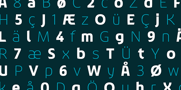 Card displaying Chypre typeface in various styles