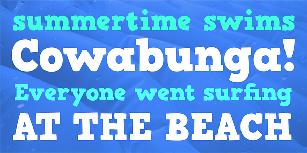 Card displaying HVD Comic Serif typeface in various styles