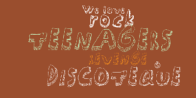 Card displaying Mati typeface in various styles