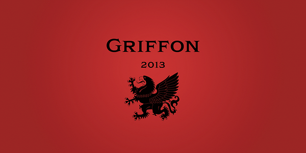 Card displaying Griffon typeface in various styles