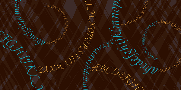 Card displaying P22 Pouty Pro typeface in various styles