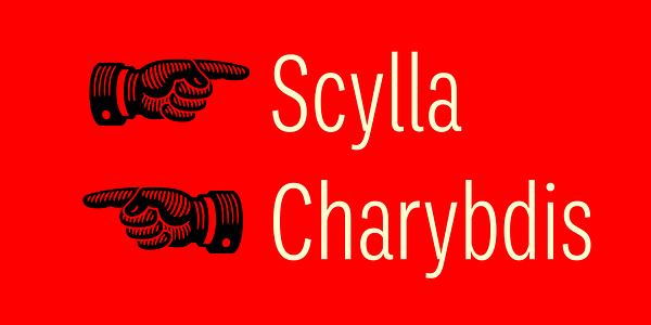 Card displaying Ballinger X-Condensed typeface in various styles