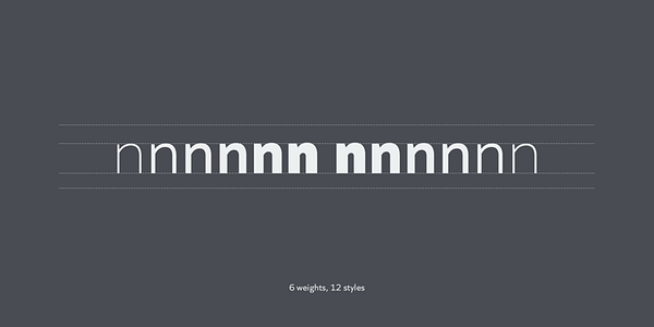 Card displaying Quiet Sans typeface in various styles