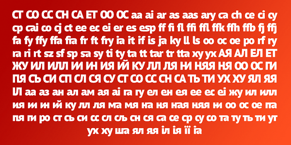 Card displaying PT Sans Pro typeface in various styles