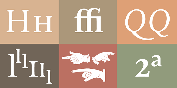 Card displaying Bunyan typeface in various styles