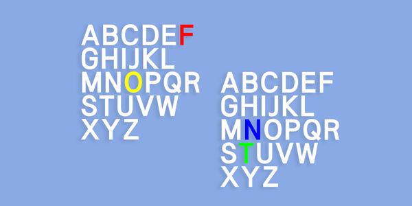 Card displaying DX Hfl Std typeface in various styles