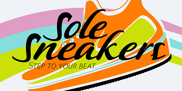 Card displaying P22 Sneaky Pro typeface in various styles