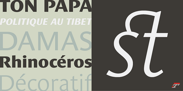 Card displaying Le Monde Sans typeface in various styles