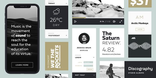 Card displaying Fieldwork typeface in various styles