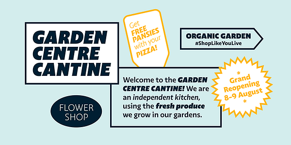 Card displaying Highgate typeface in various styles