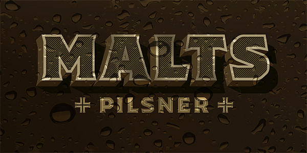 Card displaying Worker 3D typeface in various styles